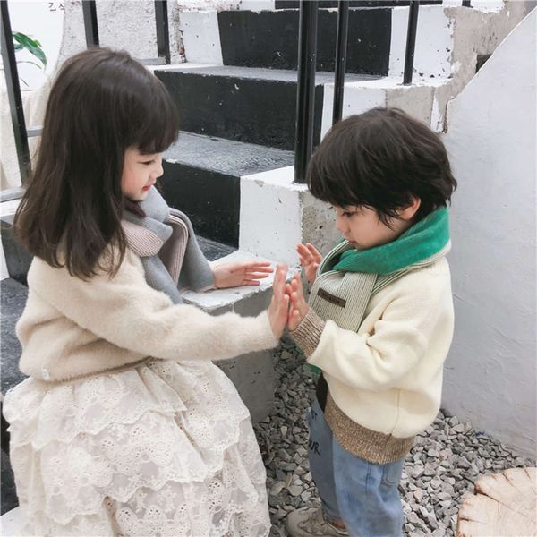 like and cashmere baby winter boys 2019 girls warm scarf children's versatile stripe letter neck erpn, Red;brown
like and cashmere baby winter boys 2019 girls warm scarf children's versatile stripe letter neck erpn, Red;brown