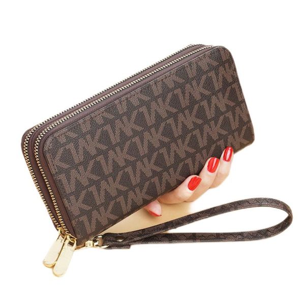 mens plaid wallets female korean version wholesale 2022 new double zipper handbag printed large capacity mobile phone bags, Red;black 
mens plaid wallets female korean version wholesale 2022 new double zipper handbag printed large capacity mobile phone bags, Red;black