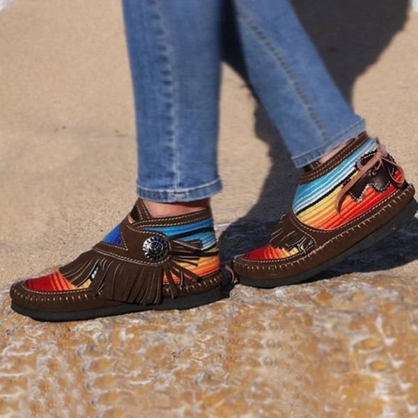 boots cowgirl synthetic leather moccasins soft sole fringed retro flat women ankle shoes j55, Black
boots cowgirl synthetic leather moccasins soft sole fringed retro flat women ankle shoes j55, Black