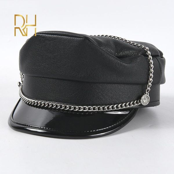 2020 new pu metal chain beret visor octagonal hat trendy berets women army sailor hat girl travel lady cap painter caps, Blue;gray
2020 new pu metal chain beret visor octagonal hat trendy berets women army sailor hat girl travel lady cap painter caps, Blue;gray