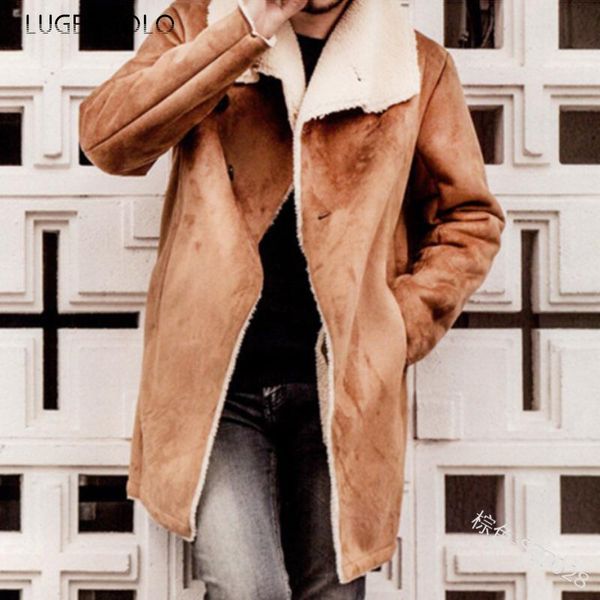 men trench coat autumn winter casual long lamb fluffy lapel coats solid jackets men's fashion loose trench lugentolo, Tan;black
men trench coat autumn winter casual long lamb fluffy lapel coats solid jackets men's fashion loose trench lugentolo, Tan;black