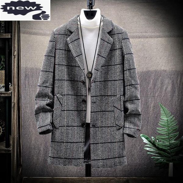 men's trench coats mens korean fashion striped coat autumn winter medium long warm thick overcoats street single breasted wool blend ja, Tan;black
men's trench coats mens korean fashion striped coat autumn winter medium long warm thick overcoats street single breasted wool blend ja, Tan;black
