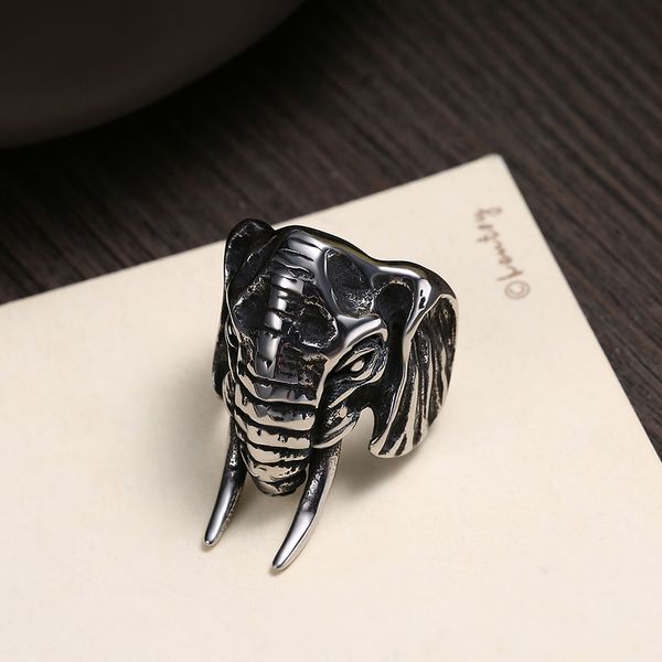 ancient maya men's titanium steel ring fashion ring elephant shaped punk style handmade accessories for boyfriend, Silver
ancient maya men's titanium steel ring fashion ring elephant shaped punk style handmade accessories for boyfriend, Silver