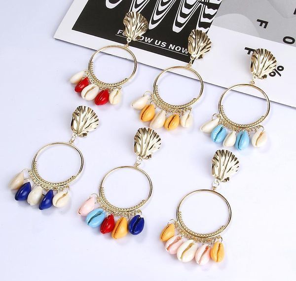 colorful seashell dangle drop earrings women cute circle statement bohemian shell earrings retro lady beach jewelry bbyvmm nana_shop, Golden
colorful seashell dangle drop earrings women cute circle statement bohemian shell earrings retro lady beach jewelry bbyvmm nana_shop, Golden