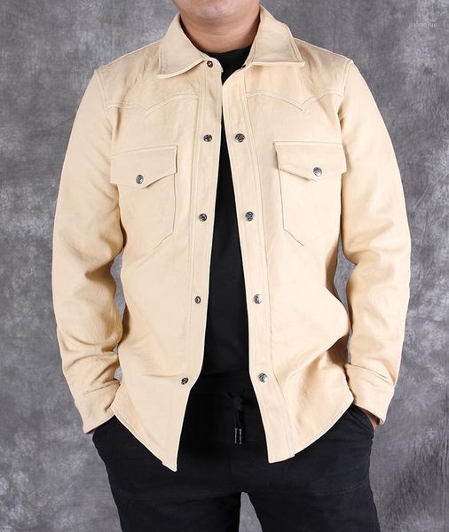 2020 men genuine leather shirt soft sheepskin shirts men black fold thin leather jacket tight style shirt s-xxxl1
2020 men genuine leather shirt soft sheepskin shirts men black fold thin leather jacket tight style shirt s-xxxl1