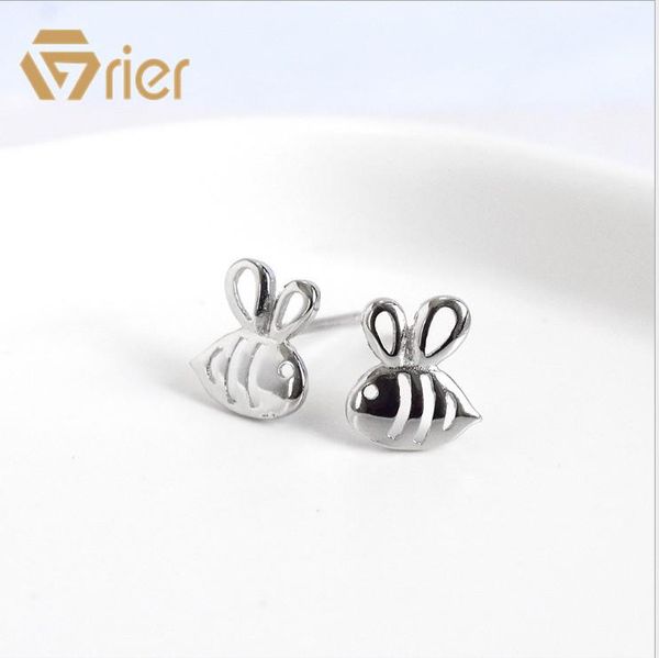 stud grier cute bee earrings s925 sterling silver chic korean female lover jewelry, Golden;silver
stud grier cute bee earrings s925 sterling silver chic korean female lover jewelry, Golden;silver