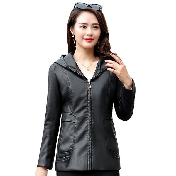 women's leather & faux plus size 6xl autumn winter coat hooded slim soft thick pu jacket women outerwear cotton high quality, Black
women's leather & faux plus size 6xl autumn winter coat hooded slim soft thick pu jacket women outerwear cotton high quality, Black
