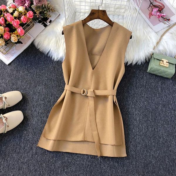 women 2021 autumn winter new fashion woolen vests female loose thin pullover vests ladies solid color v-neck waistcoats d414, Black;white
women 2021 autumn winter new fashion woolen vests female loose thin pullover vests ladies solid color v-neck waistcoats d414, Black;white