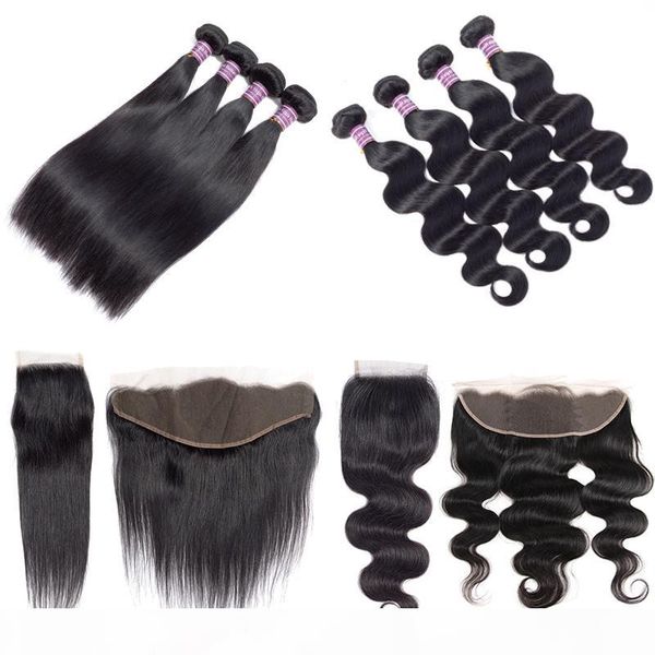 10a brazilian virgin straight human hair weave 4 bundles with frontal unprocessed brazilian body wave bundles with closure hair extensions, Black
10a brazilian virgin straight human hair weave 4 bundles with frontal unprocessed brazilian body wave bundles with closure hair extensions, Black