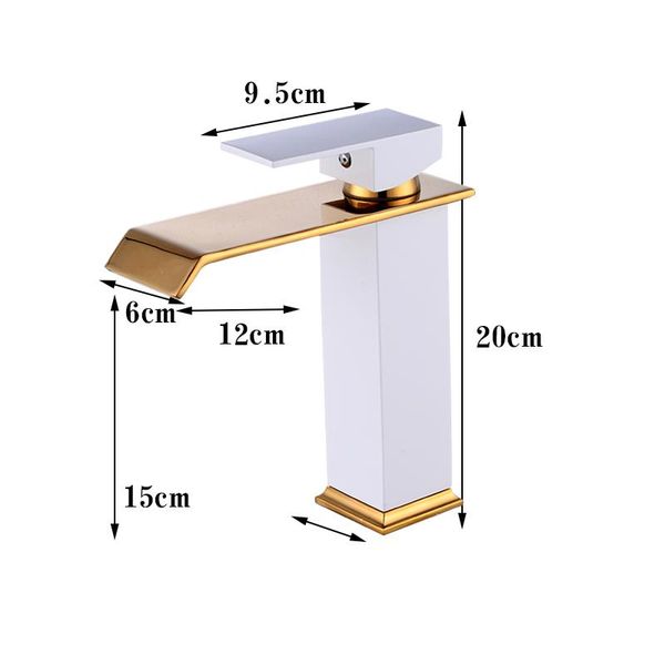 new arrive golden waterfall fashion style home multi color bath basin faucet cold and water taps black white bathroom mixer wmtmee 
new arrive golden waterfall fashion style home multi color bath basin faucet cold and water taps black white bathroom mixer wmtmee