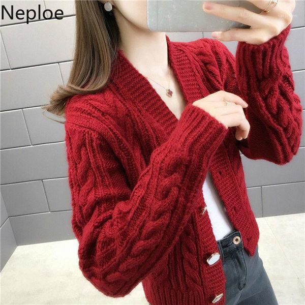 neploe 2020 autumn new short knitted cardigan jacket korean twisted long sleeve v-neck pull femme short sweater coat femme 4d3131, White
neploe 2020 autumn new short knitted cardigan jacket korean twisted long sleeve v-neck pull femme short sweater coat femme 4d3131, White