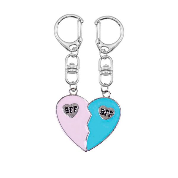 keychains fashion bff lady's friend keychain blue pink heart-shaped stitching alloy pendant friendship jewelry simple gift, Silver
keychains fashion bff lady's friend keychain blue pink heart-shaped stitching alloy pendant friendship jewelry simple gift, Silver