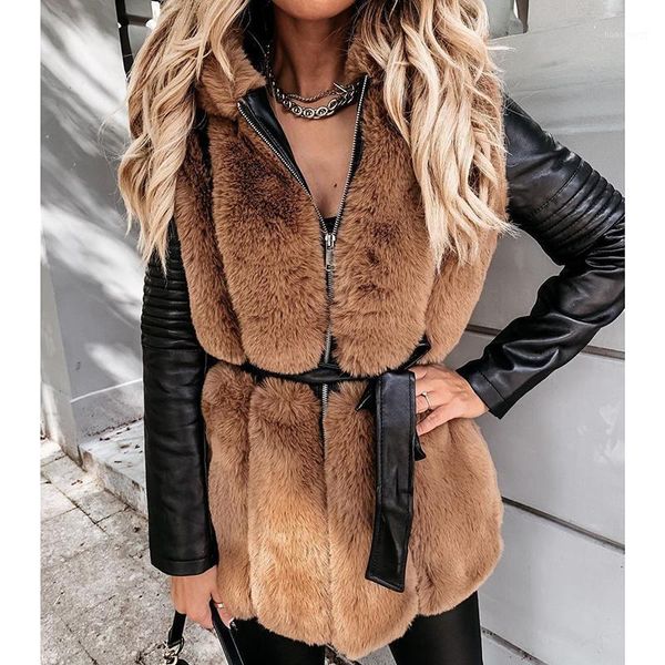 rr thick hooded faux fur coats women fashion patchwork pu jackets women elegant zipper long sleeve coats female ladies1, Black
rr thick hooded faux fur coats women fashion patchwork pu jackets women elegant zipper long sleeve coats female ladies1, Black