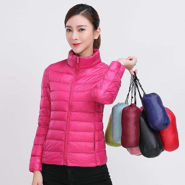 women's down & parkas 2021 autumn winter coats 90% white duck women warm slim jackets short solid color stand collar thin, Black
women's down & parkas 2021 autumn winter coats 90% white duck women warm slim jackets short solid color stand collar thin, Black