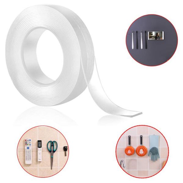 transparent magic nano tape washable reusable double-sided tape adhesive nano-no trace paste removable glue cleanable household
transparent magic nano tape washable reusable double-sided tape adhesive nano-no trace paste removable glue cleanable household