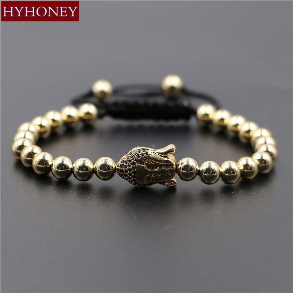 charm bracelets fashion cz buddha head connector 6mm round beads & bangles braided macrame men bracelet handmade jewelry prayer bijoux, Golden;silver
charm bracelets fashion cz buddha head connector 6mm round beads & bangles braided macrame men bracelet handmade jewelry prayer bijoux, Golden;silver