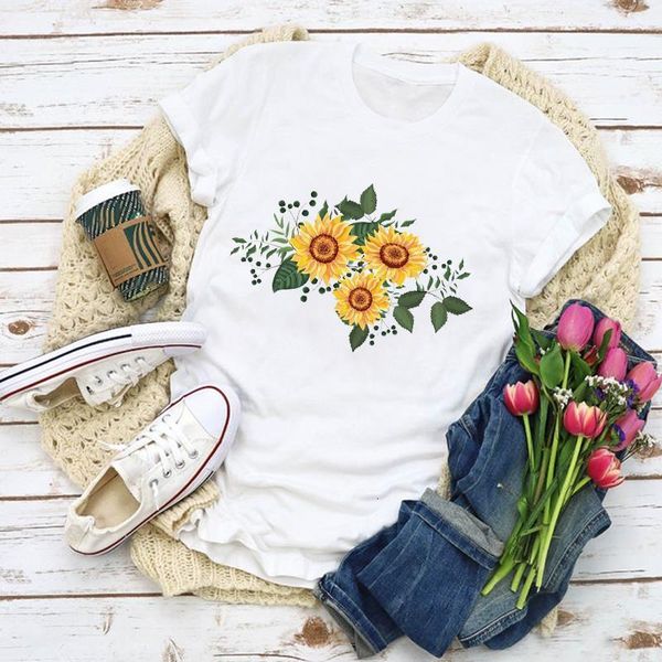 women graphic sunflower floral cute print 90s summer t-shirt shirt lady clothes womens clothing tee female t shirt, White
women graphic sunflower floral cute print 90s summer t-shirt shirt lady clothes womens clothing tee female t shirt, White