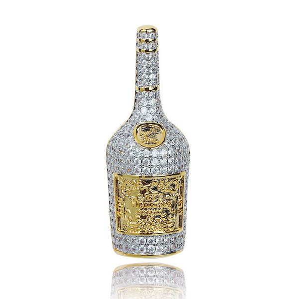 bottle pendant wine with chain on men's zircon fashion necklace new arrival hip hop jewelry 8me8, Silver
bottle pendant wine with chain on men's zircon fashion necklace new arrival hip hop jewelry 8me8, Silver