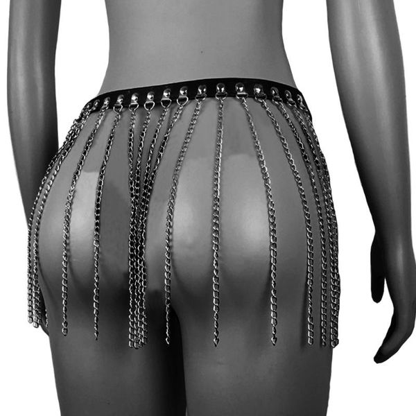 punk metal tassel chain waist belt for women black pu leather pin buckle adjustable chain belt girdle night club accessorie, Black;brown
punk metal tassel chain waist belt for women black pu leather pin buckle adjustable chain belt girdle night club accessorie, Black;brown