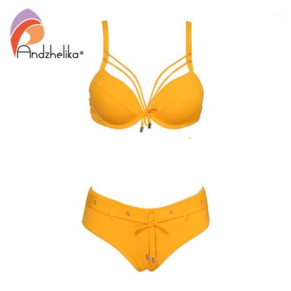 andzhelika yellow solid bikini set women bandage swimsuit 2020 new push up bikini bathing suit swimwear female biquini1, White;black
andzhelika yellow solid bikini set women bandage swimsuit 2020 new push up bikini bathing suit swimwear female biquini1, White;black