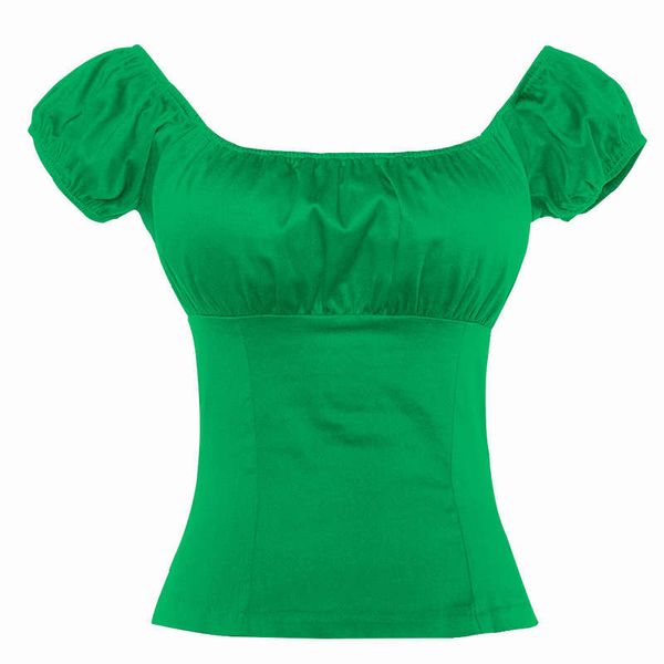 versatile green one line collar off shoulder short sleeve women's top, Black;gray
versatile green one line collar off shoulder short sleeve women's top, Black;gray