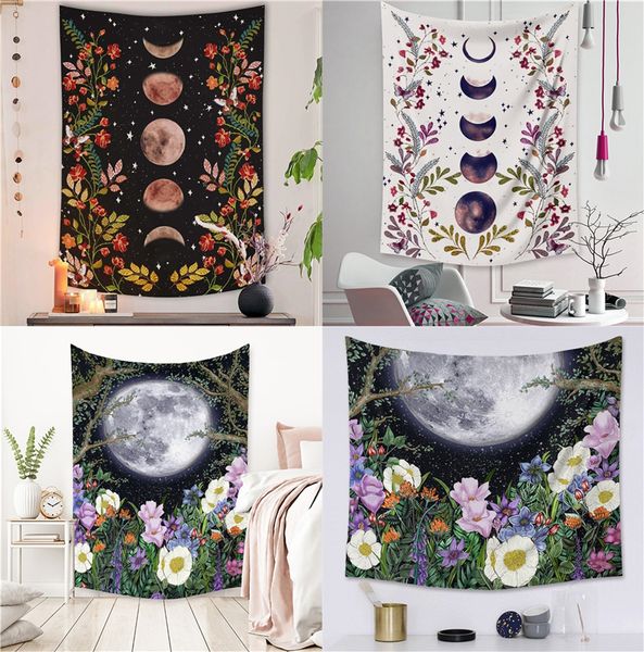 moonlit garden tapestry wall hanging moon phase surrounded by vines and flowers background art home decoration
moonlit garden tapestry wall hanging moon phase surrounded by vines and flowers background art home decoration