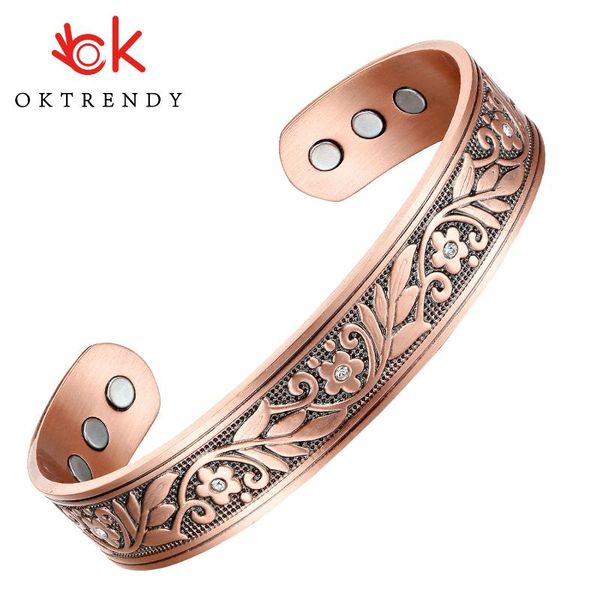 bangle oktrendy brand crystals copper bangles flower carving bracelets couple luxury jewelry magnetic cuff for women gift, Black
bangle oktrendy brand crystals copper bangles flower carving bracelets couple luxury jewelry magnetic cuff for women gift, Black