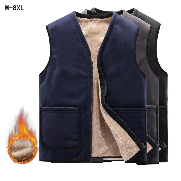 outdoor t-shirts 2021 men' sleeveless vest jackets winter fashion wool male cotton-padded vests coats men warm waistcoats clothing 8xl, Gray;blue
outdoor t-shirts 2021 men' sleeveless vest jackets winter fashion wool male cotton-padded vests coats men warm waistcoats clothing 8xl, Gray;blue