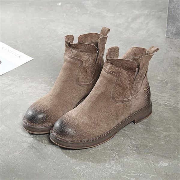 boots fashion autum and winter flat genuine leather ankle shoes vintage casual brand design retro handmade women boot, Black
boots fashion autum and winter flat genuine leather ankle shoes vintage casual brand design retro handmade women boot, Black
