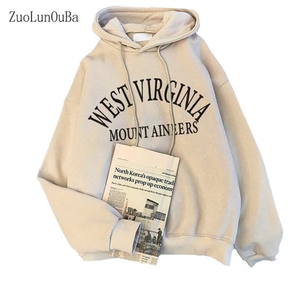 women winter hoody sweatshirt letter 'west virginia' lady pullover harajuku loose student wild long sleeve female coat 201217, Black
women winter hoody sweatshirt letter 'west virginia' lady pullover harajuku loose student wild long sleeve female coat 201217, Black