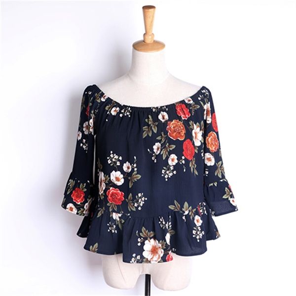 women's summer blouses off the shoulder female chiffon white floral print femme plied blouse and flower shirts 7rlk
women's summer blouses off the shoulder female chiffon white floral print femme plied blouse and flower shirts 7rlk
