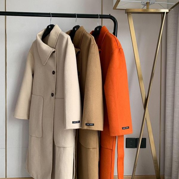 women's wool & blends make summer poems full of double coat long female temperament white cloth lapels design1, Black
women's wool & blends make summer poems full of double coat long female temperament white cloth lapels design1, Black