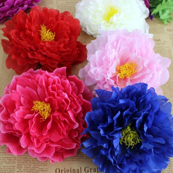 10pcs 17cm large artificial peony flower heads silk wedding flowers for diy hair corsage bridal bouquet hat dress decoration
10pcs 17cm large artificial peony flower heads silk wedding flowers for diy hair corsage bridal bouquet hat dress decoration