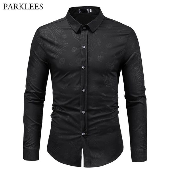 cool skull print black shirt mmen 2020 autumn new slim fit mens casual button down dress shirts casual business wedding chemise, White;black
cool skull print black shirt mmen 2020 autumn new slim fit mens casual button down dress shirts casual business wedding chemise, White;black