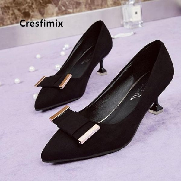 dress shoes cresfimix vrouwen pompen women black classic spring slip on heel lady pointed toe pumps c5258
dress shoes cresfimix vrouwen pompen women black classic spring slip on heel lady pointed toe pumps c5258