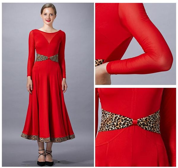 stage wear waltz dance dresses for ballroom dancing clothes long dress women tango costume leopard splicing, Black;red
stage wear waltz dance dresses for ballroom dancing clothes long dress women tango costume leopard splicing, Black;red