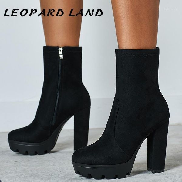 leopard land 2020 shoes large size boots chunky high heel platform ankle boots cover heels square heels boot cwf1, Black
leopard land 2020 shoes large size boots chunky high heel platform ankle boots cover heels square heels boot cwf1, Black