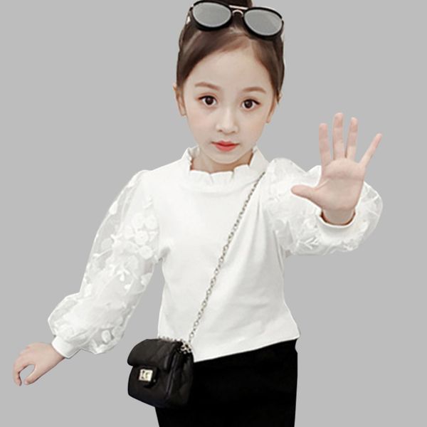 solid white blouse lace shirt girl school clothes for girls age 6 8 10 12 14 year y200704, White;black
solid white blouse lace shirt girl school clothes for girls age 6 8 10 12 14 year y200704, White;black