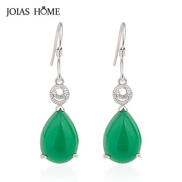 JoiasHome Green Agate Earrings for Women Vintage Silver 925 Jewelry Female Water Drop Shaped Gemstones Drop Earrings Anniversary
JoiasHome Green Agate Earrings for Women Vintage Silver 925 Jewelry Female Water Drop Shaped Gemstones Drop Earrings Anniversary