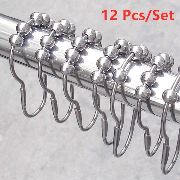 new 12pcs/set polished satin nickel 5 roller ball shower curtain rings hooks curtain accessories bathroom supplies1
new 12pcs/set polished satin nickel 5 roller ball shower curtain rings hooks curtain accessories bathroom supplies1