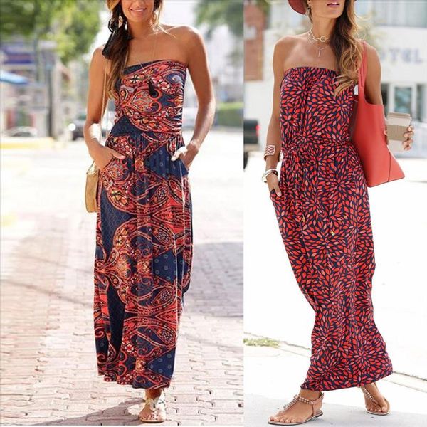 women dresses plus size bandeau holiday off shoulder sleeveless beach print summer maxi long womens dress 30, Black
women dresses plus size bandeau holiday off shoulder sleeveless beach print summer maxi long womens dress 30, Black