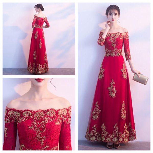 ethnic clothing toast clothes women lace qipao vintage improved bridesmaid bride wedding dress gowns full length red dresses chinese style d
ethnic clothing toast clothes women lace qipao vintage improved bridesmaid bride wedding dress gowns full length red dresses chinese style d