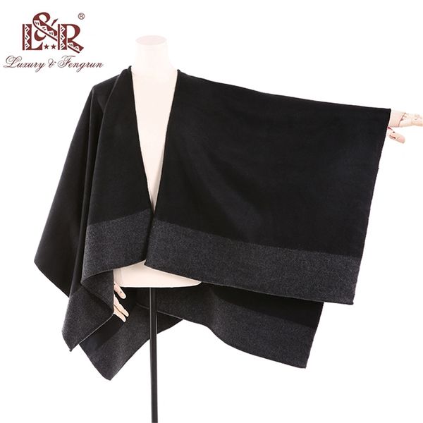 new cashmere winter capes ponchos contrast color women retro female multi-purpose shawl scarf coats & jackets y201024, Blue;gray
new cashmere winter capes ponchos contrast color women retro female multi-purpose shawl scarf coats & jackets y201024, Blue;gray