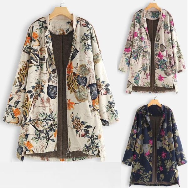womens winter new fashion warm comfortable vintage outwear floral print pockets vintage oversize coats wholesale z41, Black
womens winter new fashion warm comfortable vintage outwear floral print pockets vintage oversize coats wholesale z41, Black