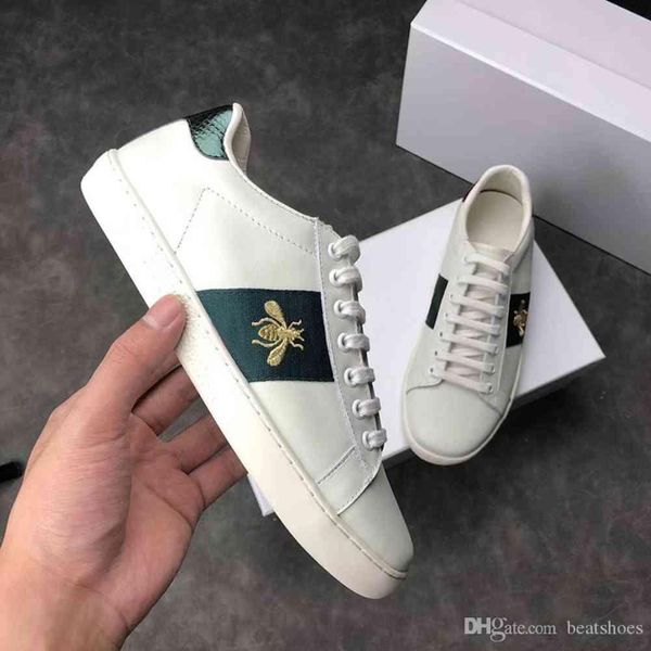designer ace leather sneaker crystal embroidered white shoe low -flat trainers rubber bottom snake bee pattern casual shoes wir yemianbu, Black
designer ace leather sneaker crystal embroidered white shoe low -flat trainers rubber bottom snake bee pattern casual shoes wir yemianbu, Black