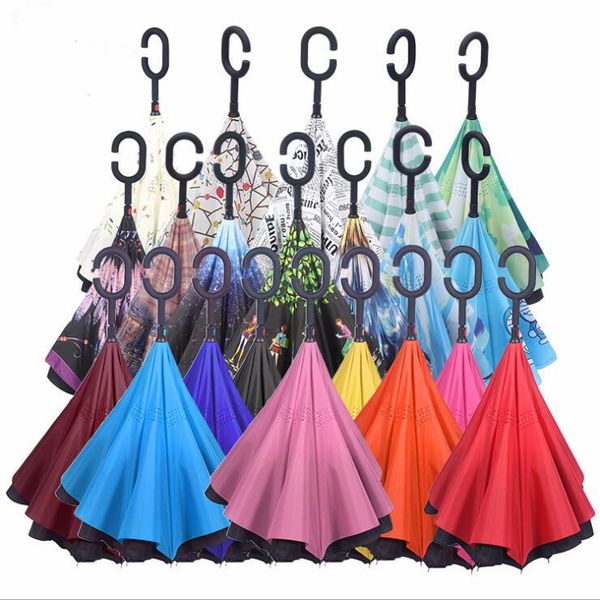c-hand double layer reverse inside out stand windproof umbrella car inverted umbrellas dhc3012
c-hand double layer reverse inside out stand windproof umbrella car inverted umbrellas dhc3012