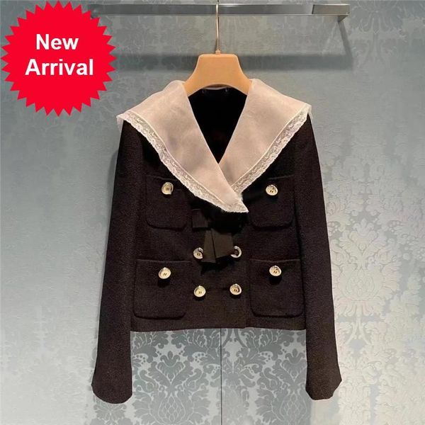 2021 new autumn new track short fashion black jacket chic bow temperament of women long sleeve outwear qlgv, Black;brown
2021 new autumn new track short fashion black jacket chic bow temperament of women long sleeve outwear qlgv, Black;brown