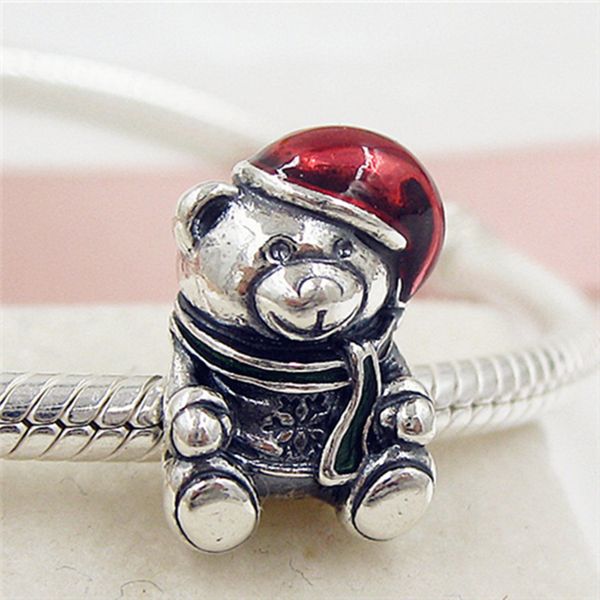 2015 100% 925 sterling silver chrismas bear charm bead enamel fits european pandora jewelry bracelets & necklaces, Black
2015 100% 925 sterling silver chrismas bear charm bead enamel fits european pandora jewelry bracelets & necklaces, Black