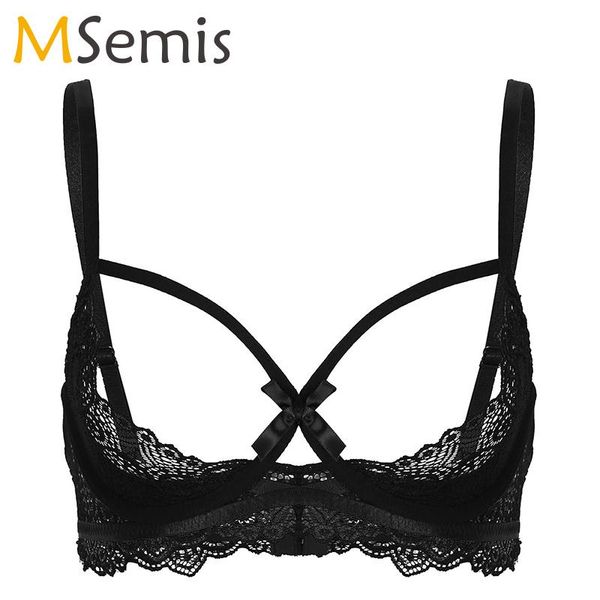 bras women open cups see through sheer lace lingerie exotic half underwired bra nightwear underwear sexy, Red;black
bras women open cups see through sheer lace lingerie exotic half underwired bra nightwear underwear sexy, Red;black
