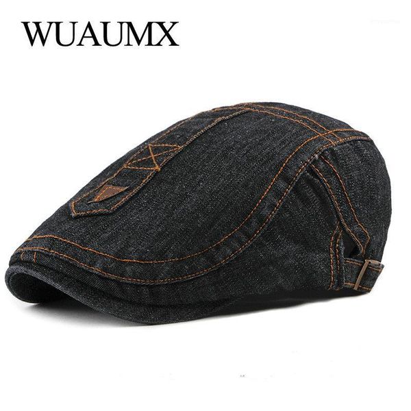 berets wuaumx casual hat men visor cap british peaked flat denim cotton duckbill spring autumn mens casquette1, Blue;gray
berets wuaumx casual hat men visor cap british peaked flat denim cotton duckbill spring autumn mens casquette1, Blue;gray